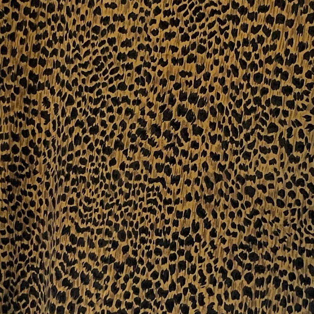 Superline USA Leopard Print Midi Dress | Made in USA | Vintage Stretch Knit